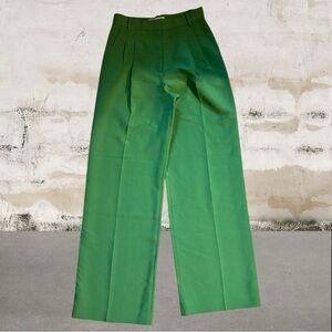 Zara Women's Green Wide Leg Pants Size Small